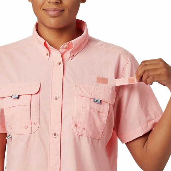 Columbia Women’s PFG Bahama II Shirt Large Salmon | Fishing Outdoor SPF - Picture 12 of 12